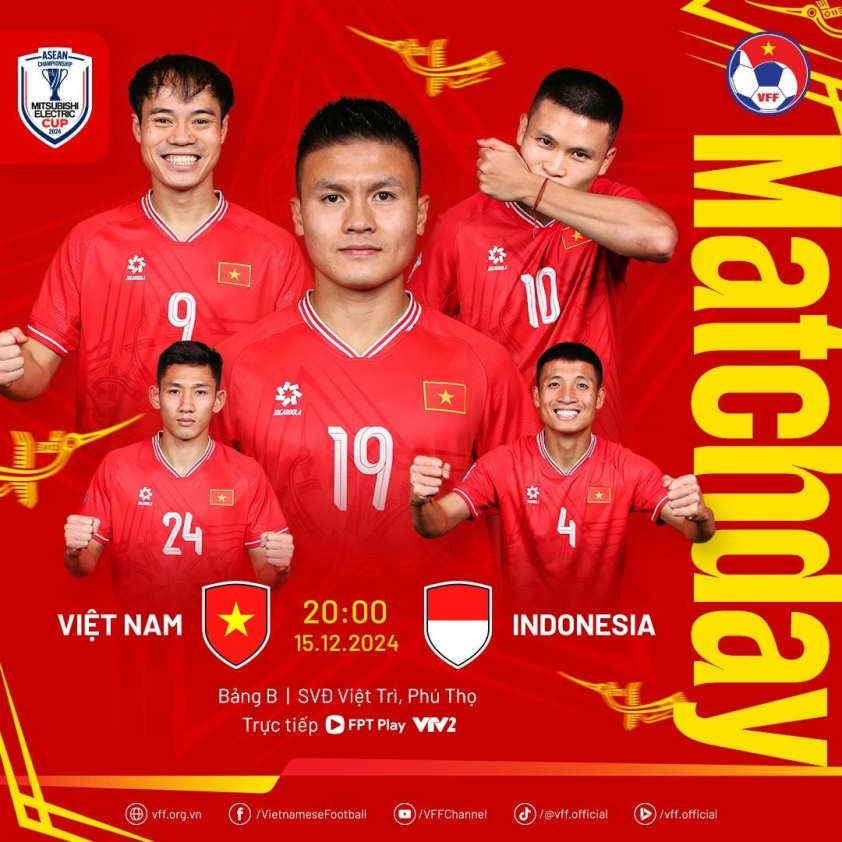 Việt Nam Đánh Bại Indonesia Với Pha Tỏa Sáng Của Quang Hải, Trở Lại Ngôi Đầu Bảng B AFF Cup 2024