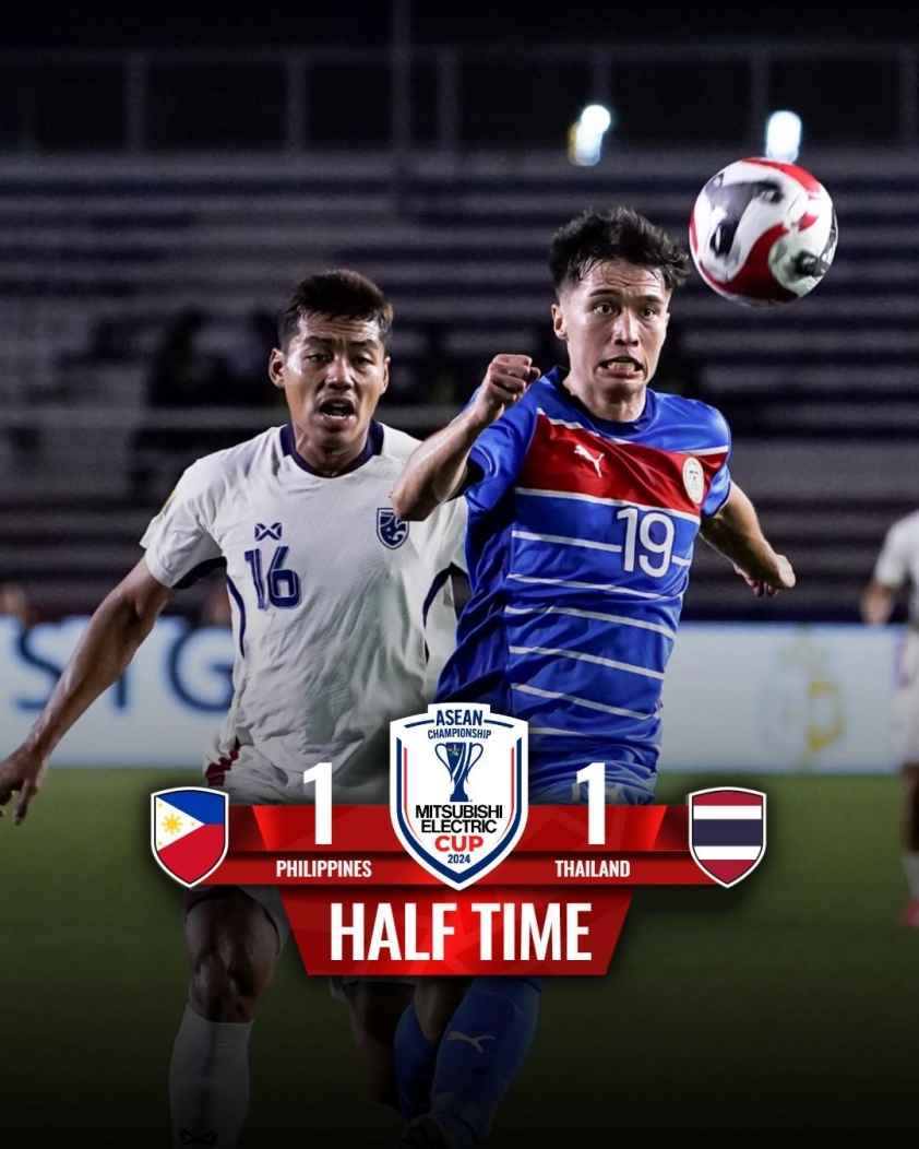 Philippines gây sốc khi hạ gục Thái Lan 2-1 ở bán kết lượt đi AFF Cup 2024