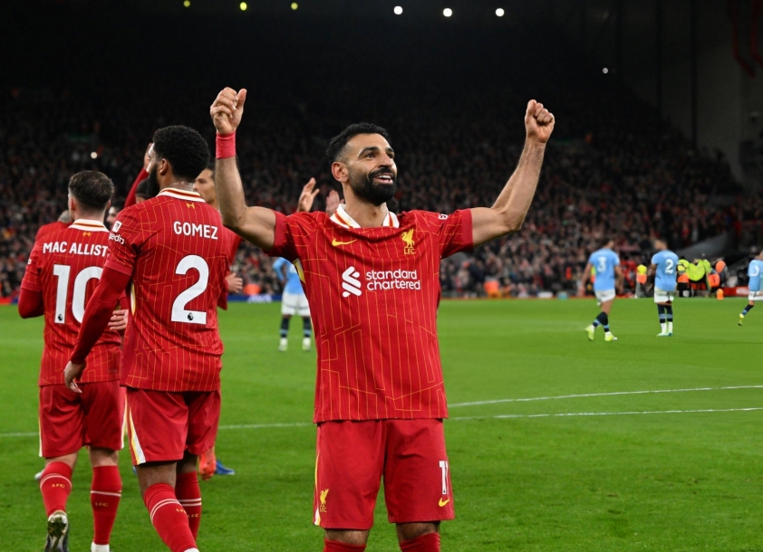 Mohamed Salah cân bằng kỷ lục Premier League với Wayne Rooney