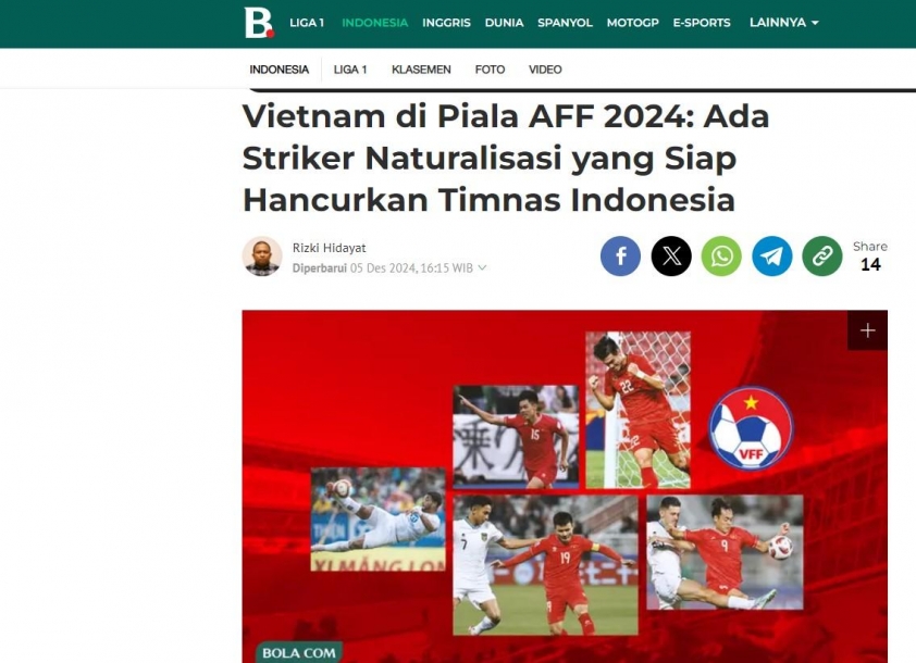 ĐT Việt Nam công bố danh sách chính thức dự AFF Cup 2024 Sự xuất hiện của tiền đạo nhập tịch Rafaelson đe dọa ĐT Indonesia