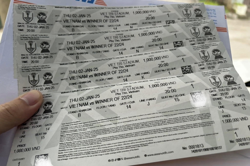 Cảnh báo khẩn cấp Vé giả trận chung kết lượt đi AFF Cup 2024 tràn lan trên thị trường chợ đen