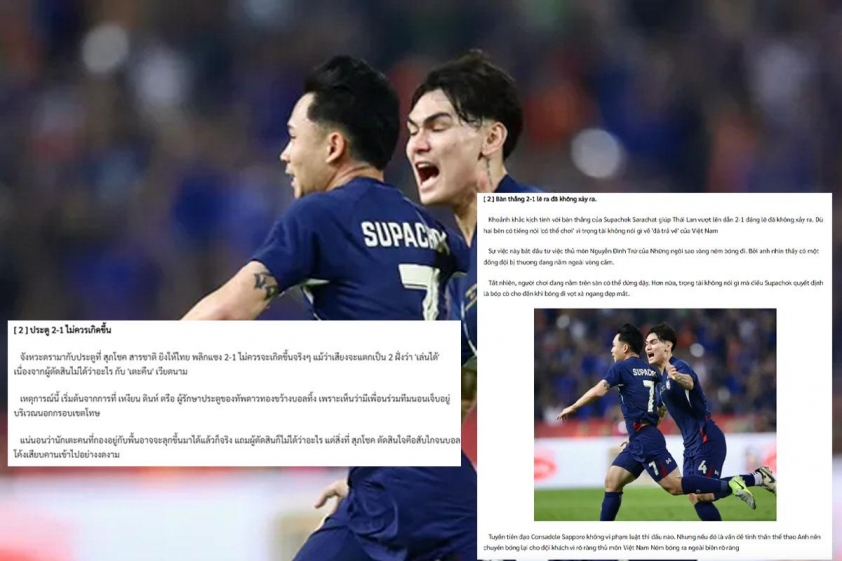 Bàn thắng không fair play của Thái Lan khiến chính truyền thông của họ lên án