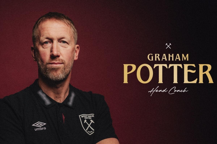 Graham Potter tái xuất Ngoại hạng Anh, dẫn dắt West Ham