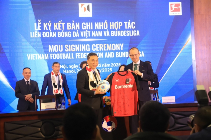 VFF và Bundesliga ký kết hợp tác chiến lược đến năm 2028, thúc đẩy bóng đá Việt Nam phát triển bền vững