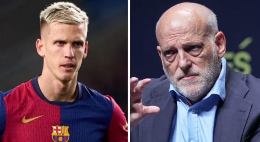 Vụ Olmo và những rắc rối tài chính của Barcelona: Tebas lên tiếng