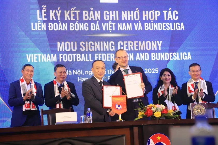 VFF và Bundesliga ký kết hợp tác chiến lược đến năm 2028, thúc đẩy bóng đá Việt Nam phát triển bền vững