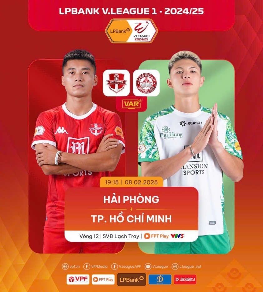 Trận đấu V-League: Hải Phòng vs TP.HCM - Thử thách khó khăn cho chủ nhà