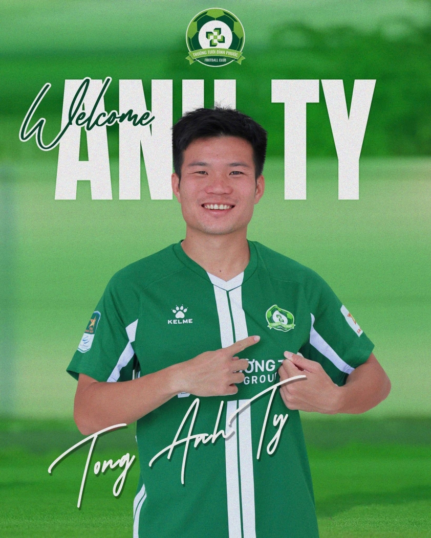 Tống Anh Tỷ gia nhập CLB Trường Tươi Bình Phước: Làn gió mới cho cuộc đua thăng hạng V-League