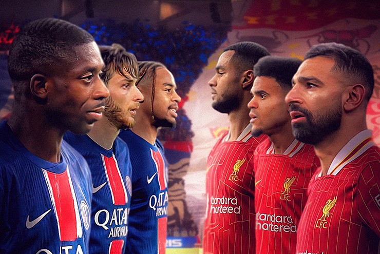 Liverpool đối mặt thử thách khổng lồ PSG tại vòng 1/8 Champions League 2024/25