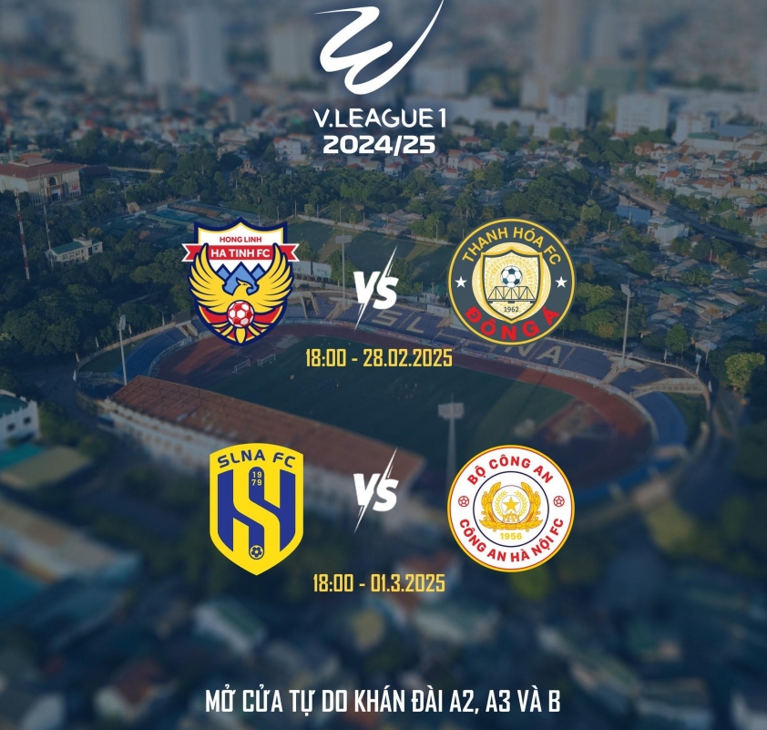 CĐV Hà Tĩnh vào sân Vinh miễn phí, cổ vũ đội nhà ở trận đấu V.League 2024/25