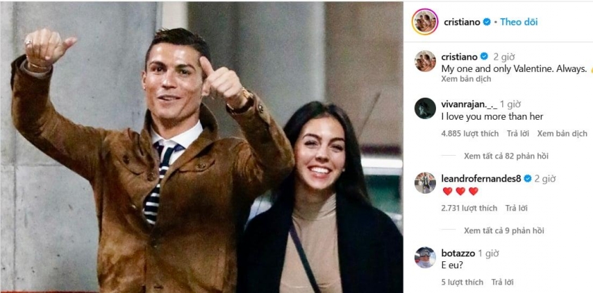 Tình yêu ngọt ngào của Ronaldo và Georgina Rodriguez: Hạnh phúc viên mãn giữa đỉnh cao sự nghiệp