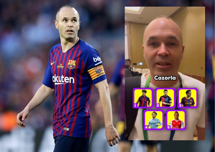 Iniesta gây bất ngờ khi loại Messi khỏi danh sách 5 cầu thủ yêu thích nhất mọi thời đại