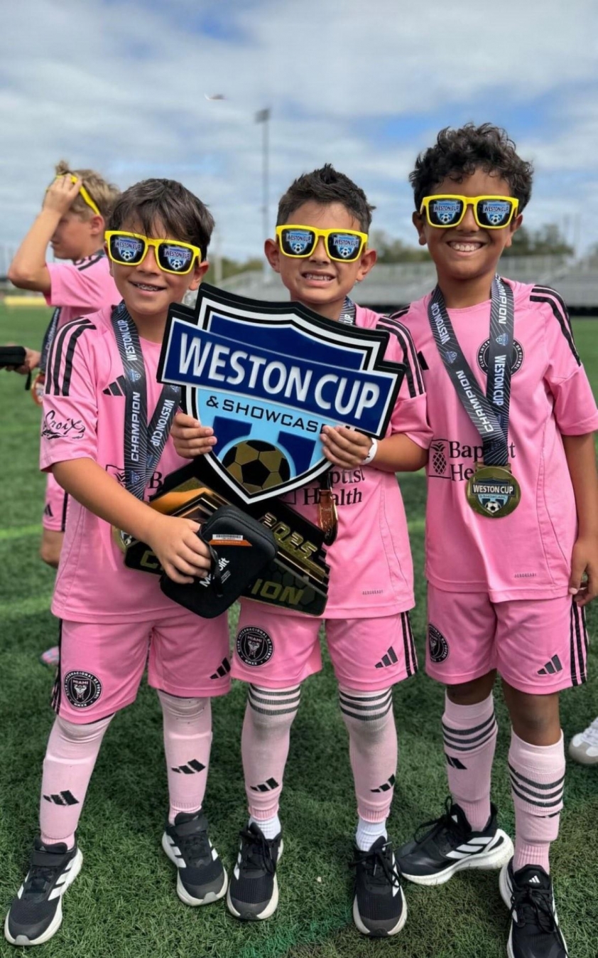 Ba cậu con trai Messi vô địch Weston Cup cùng Inter Miami