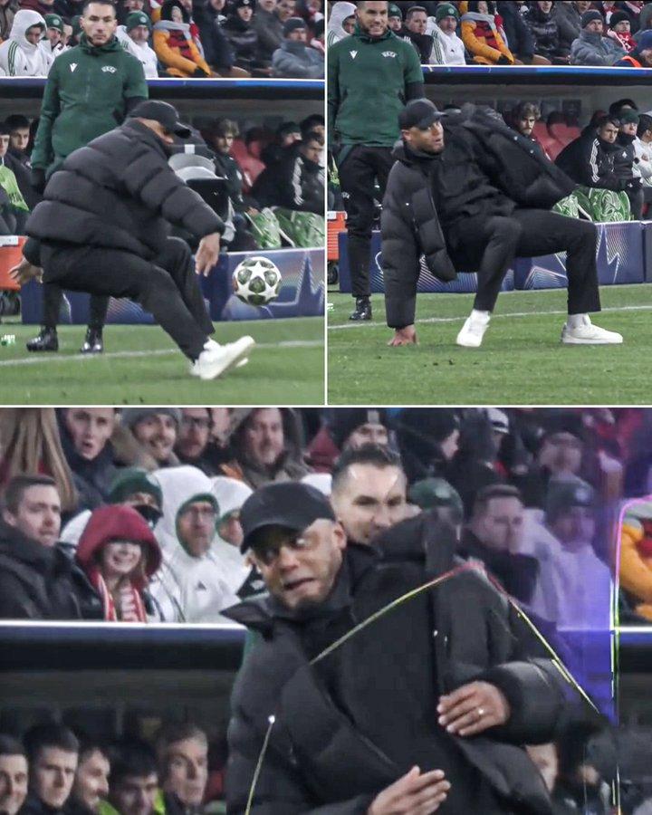 HLV Kompany và khoảnh khắc hài hước trong trận đấu Bayern Munich - Celtic