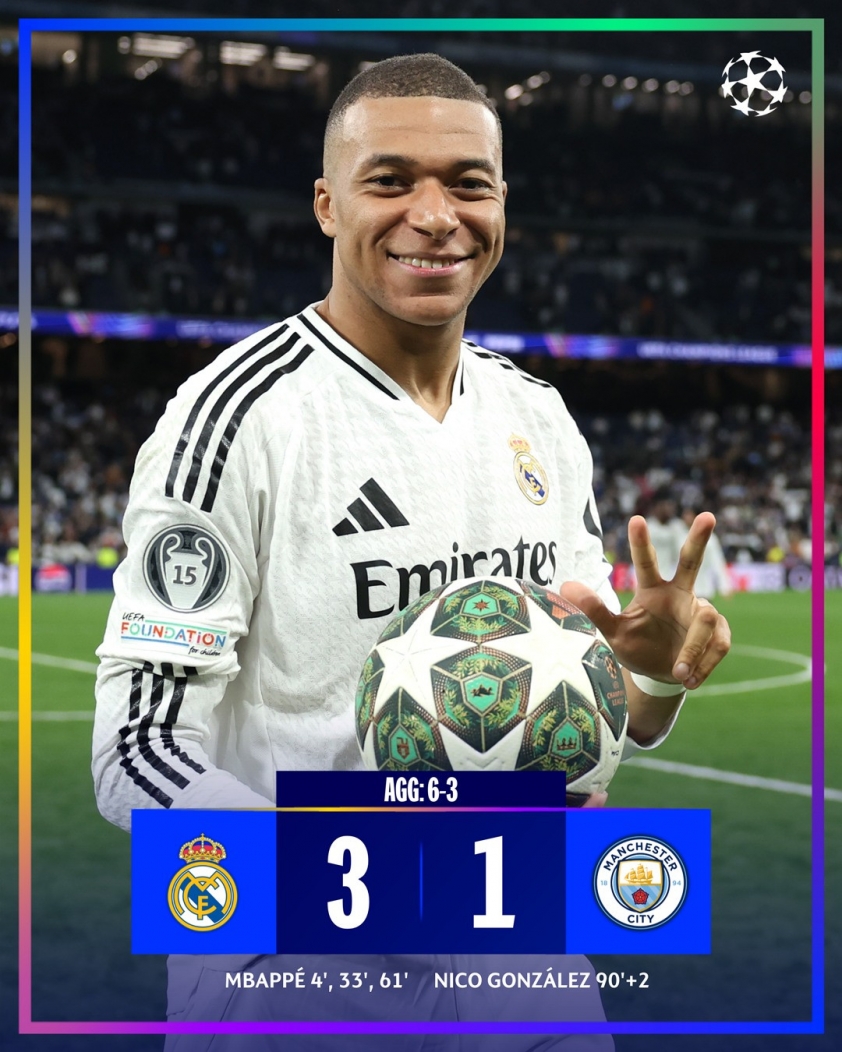 Kylian Mbappé: Ngôi sao sáng nhất của Real Madrid tại Champions League 2024/25