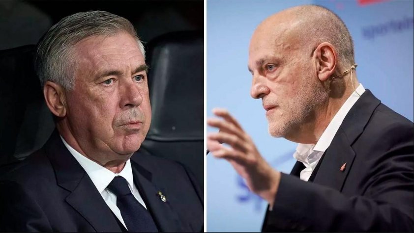 HLV Ancelotti chỉ trích chủ tịch La Liga Javier Tebas: Cuộc chiến lời qua tiếng lại giữa Real Madrid và La Liga