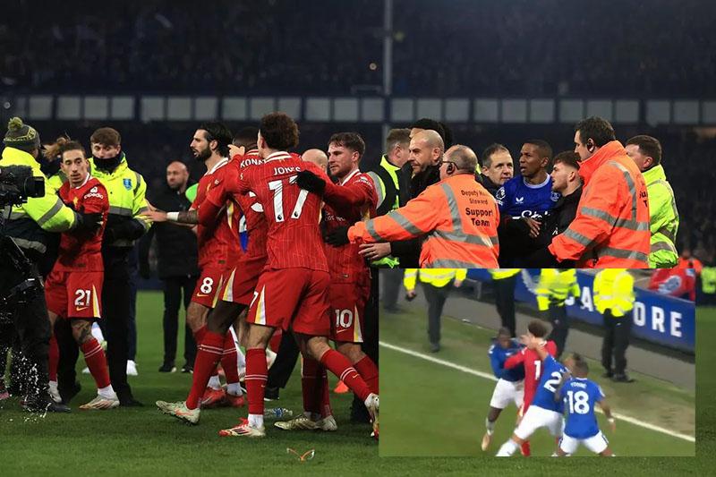 Thẻ đỏ gây tranh cãi dành cho HLV Arne Slot sau trận derby Merseyside đầy kịch tính