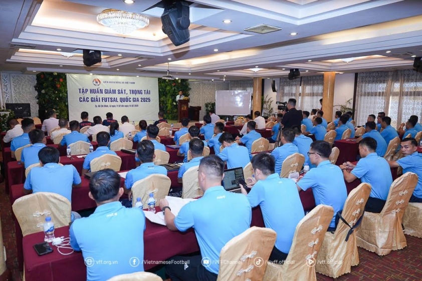 Liên đoàn Bóng đá Việt Nam Tập huấn Trọng tài và Giám sát Futsal Quốc gia 2025