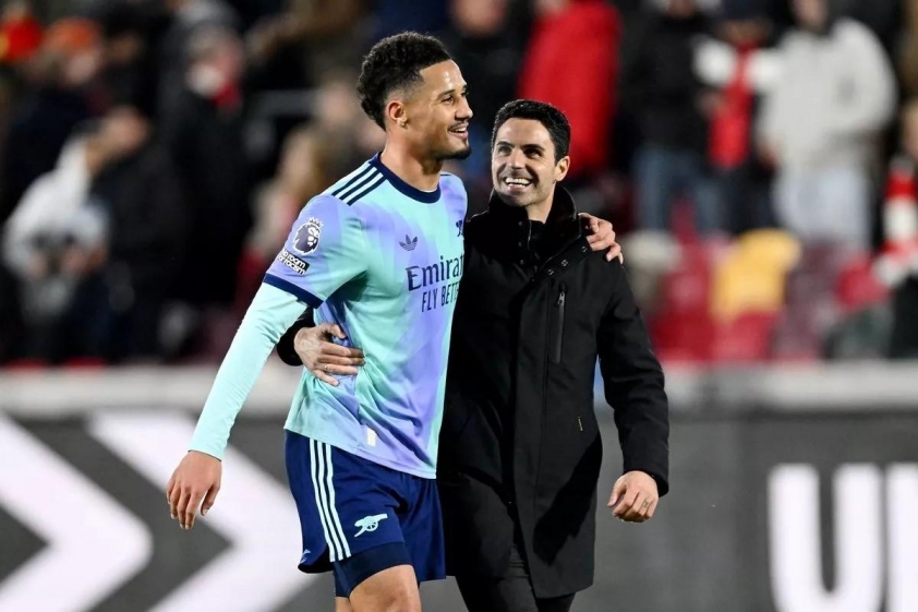 Saliba sắp trở thành cầu thủ hưởng lương cao thứ 3 tại Arsenal
