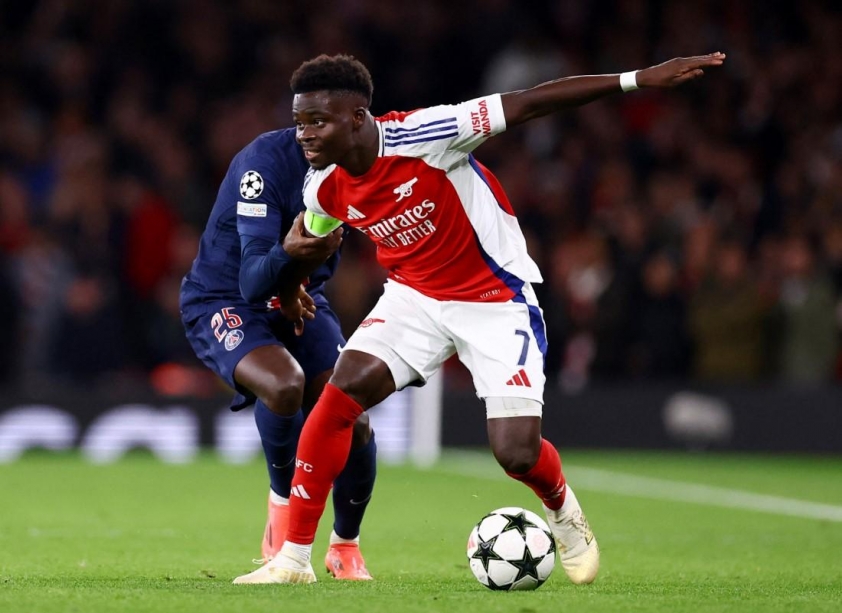 Bukayo Saka: Tài năng vượt trội soán ngôi Salah trong mắt người hâm mộ Arsenal