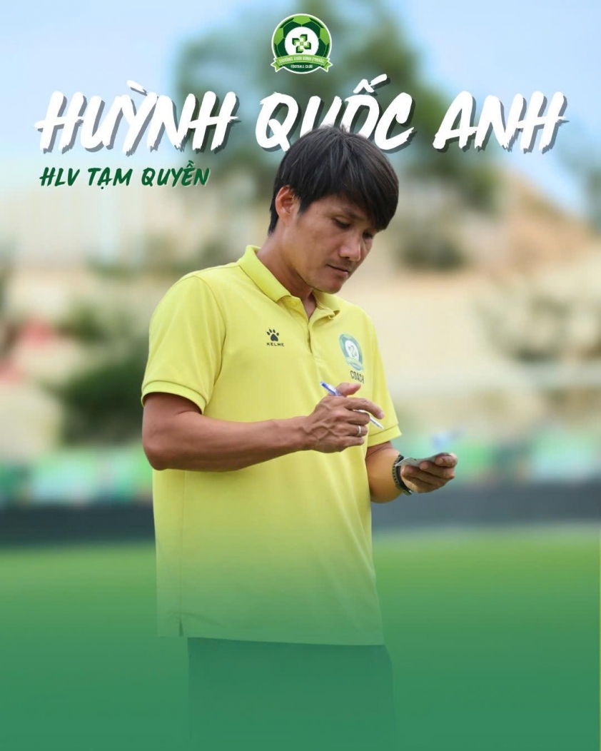 HLV Huỳnh Quốc Anh Tạm Quản Trị CLB Trường Tươi Bình Phước