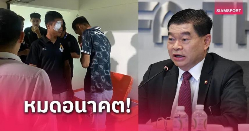 Cầu thủ Thái Lan lãnh án phạt nặng vì hành hung trọng tài và cầu thủ đối phương