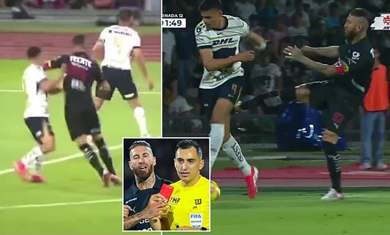 Sergio Ramos đối mặt án phạt kỷ lục sau thẻ đỏ tại Liga MX