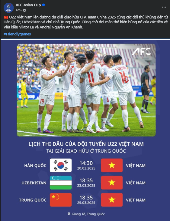 U22 Việt Nam: Kỳ vọng vào bộ đôi Việt kiều tại CFA Team China 2025