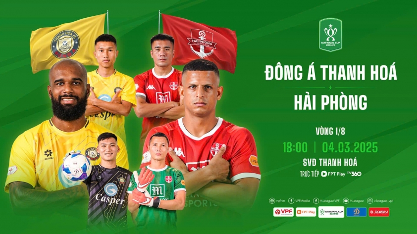 Thanh Hóa vs Hải Phòng: Trận đấu cuối cùng định đoạt tấm vé tứ kết Cúp Quốc gia 2024/25