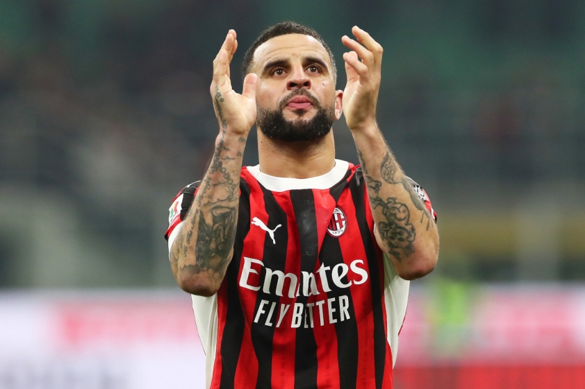 Kyle Walker trở lại, AC Milan hy vọng chấm dứt chuỗi trận thua trước Lazio