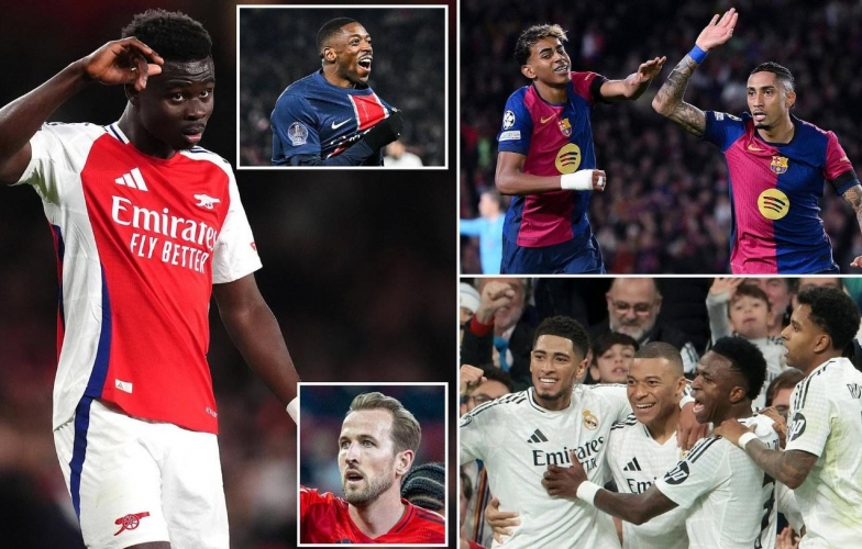 Siêu máy tính Opta dự đoán Arsenal vô địch Champions League 2024/25, vượt mặt Barcelona