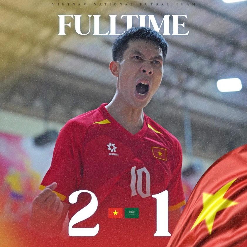 Tuyển Futsal Việt Nam Khởi Đầu Tích Cực với Thắng Lợi Trước Ả Rập Xê Út