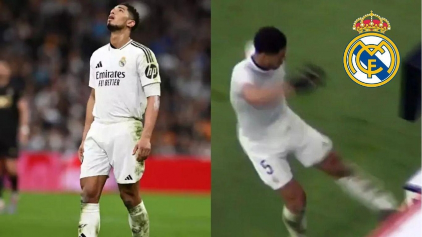 Bellingham nổi nóng, đá vào thiết bị VAR sau trận thua của Real Madrid trước Valencia