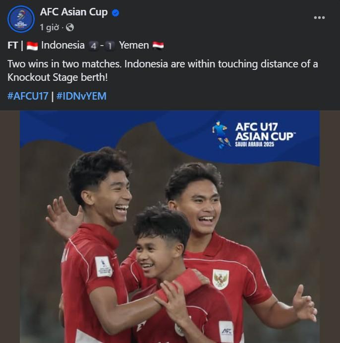 U17 Indonesia xuất sắc giành vé dự U17 World Cup 2025