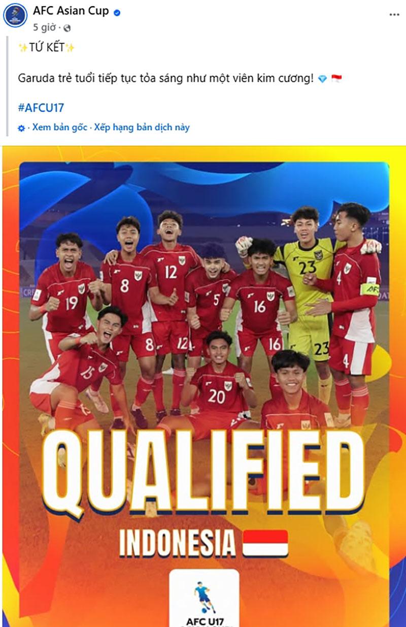 U17 Indonesia xuất sắc giành vé dự U17 World Cup 2025