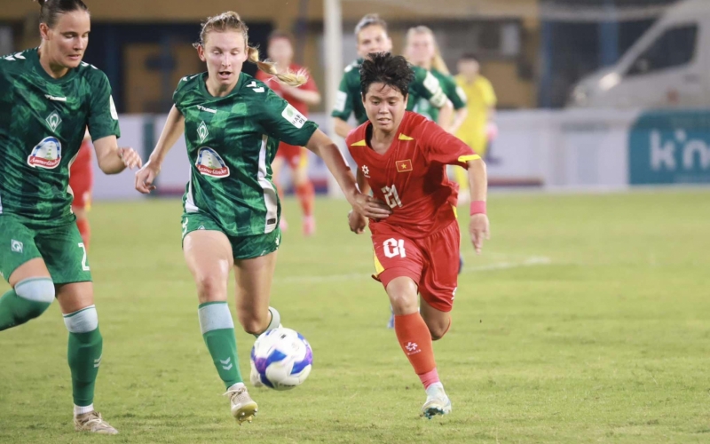 ĐT nữ Việt Nam để thua 1-4 trước Werder Bremen: Bài học quý giá từ trận giao hữu quốc tế