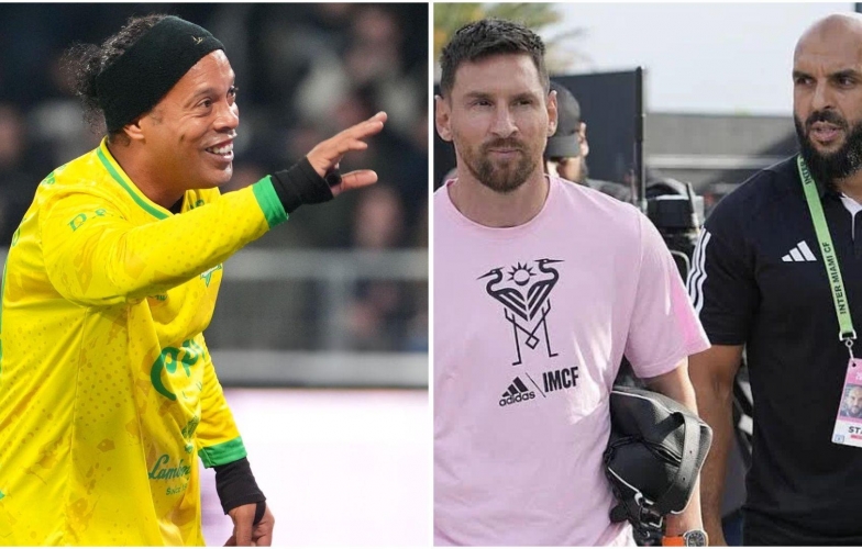 Vệ sĩ Messi và màn đối đầu bất ngờ với huyền thoại Ronaldinho tại trận đấu từ thiện