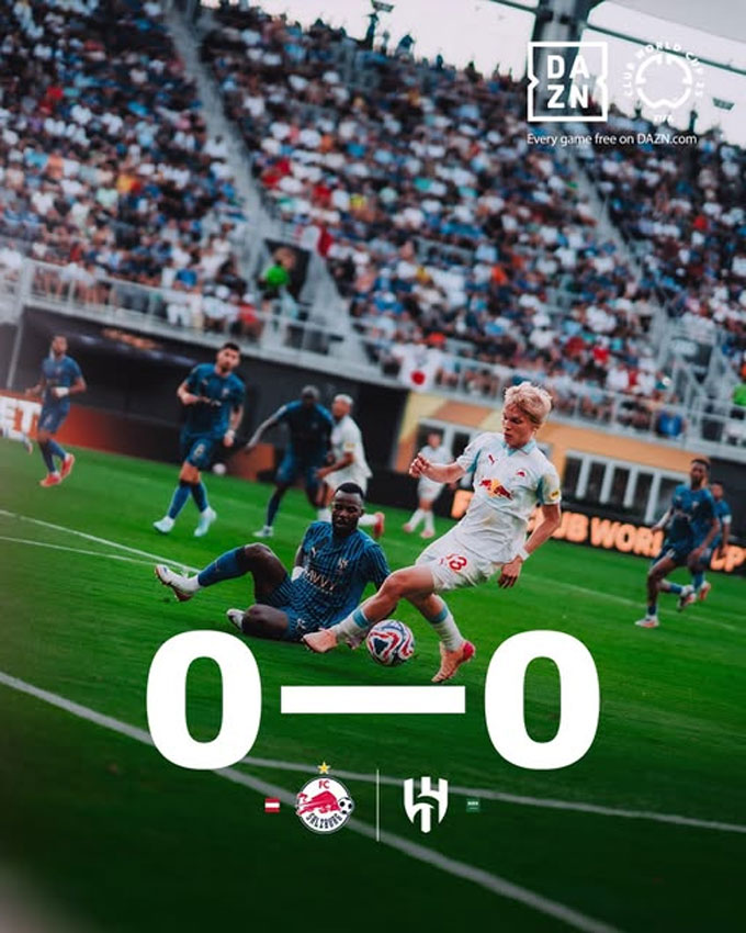 RB Salzburg và Al Hilal chia điểm trong trận đấu nghẹt thở