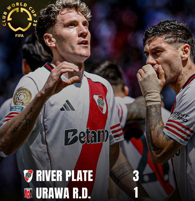 Kết quả bất ngờ tại FIFA Club World Cup 2025: Fluminense cầm hòa Dortmund, River Plate thắng đậm Urawa Red Diamonds