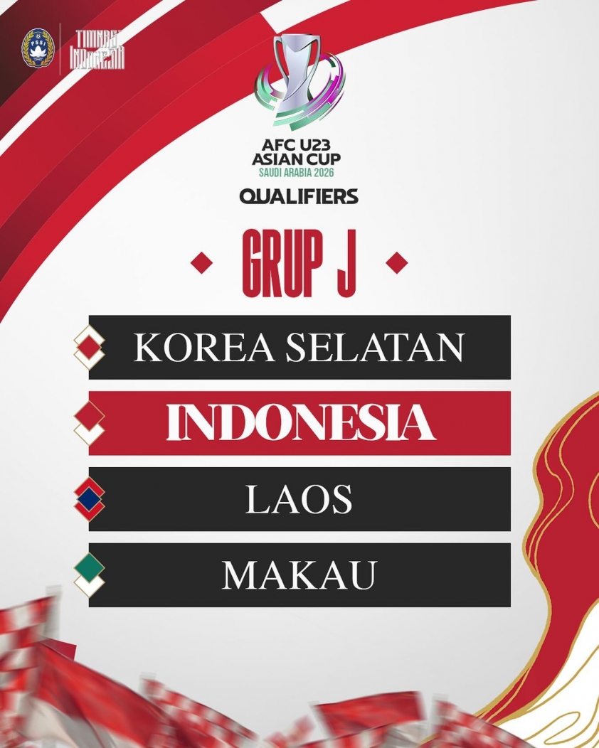 U23 Indonesia đối mặt thử thách lớn tại vòng loại U23 châu Á 2026