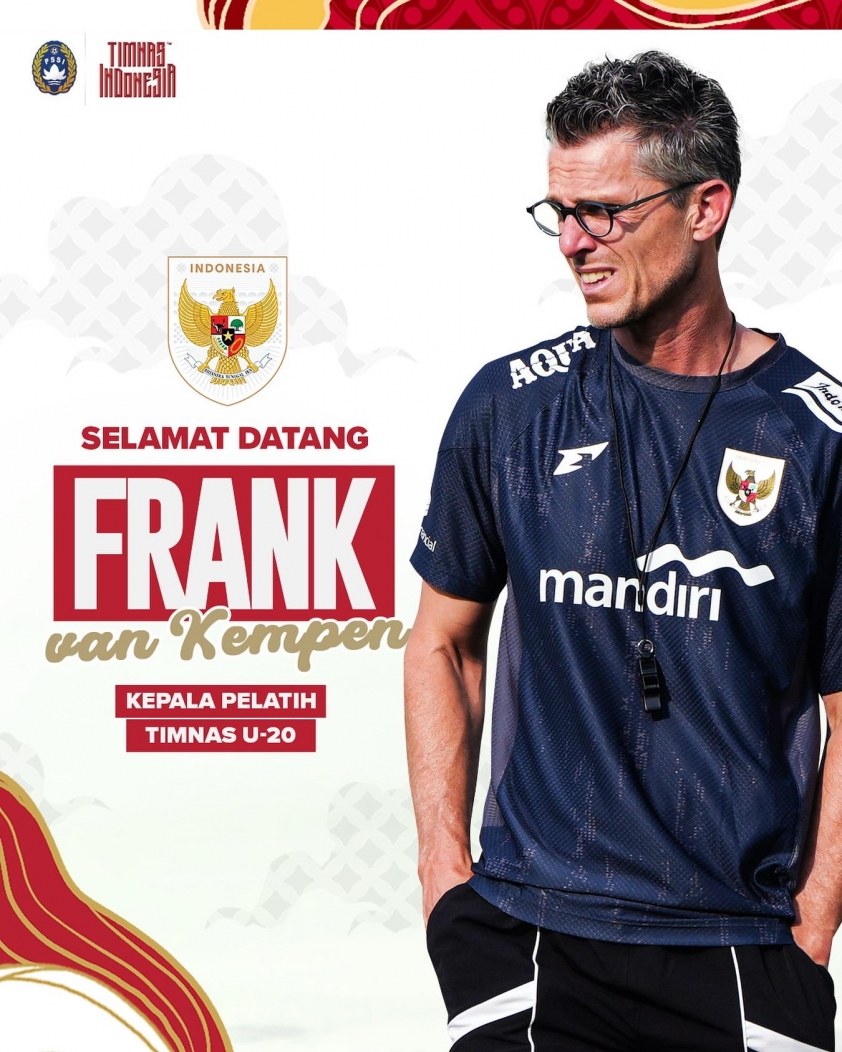HLV Frank Van Kempen - Tân thuyền trưởng U20 Indonesia hướng đến World Cup 2027