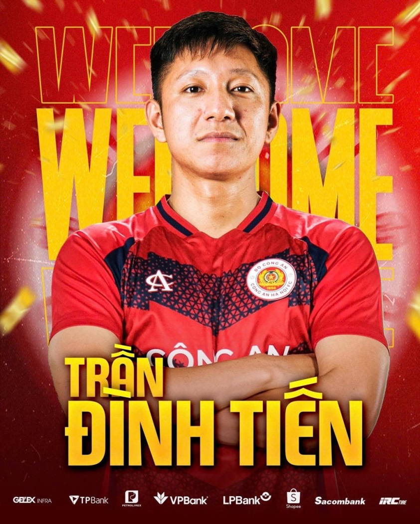 CAHN chính thức chiêu mộ tiền vệ trụ cột Trần Đình Tiến của Hồng Lĩnh Hà Tĩnh