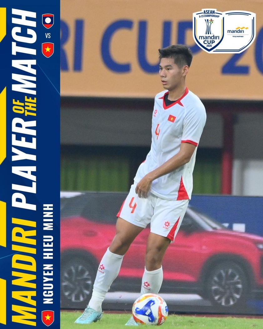 Trung vệ Hiểu Minh tỏa sáng, U23 Việt Nam thắng đậm U23 Lào 3-0