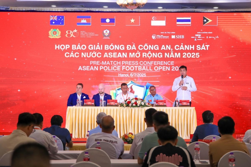 Giải bóng đá Công an - Cảnh sát ASEAN mở rộng 2025: Sân chơi sôi động hứa hẹn nhiều kịch tính