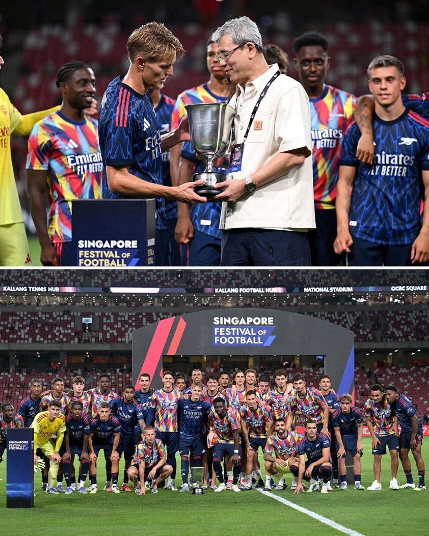 Arsenal đánh bại AC Milan trong trận giao hữu tiền mùa giải 2025-2026
