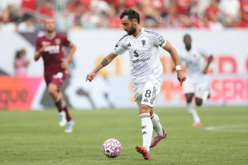 Bruno Fernandes tỏa sáng, Man United thắng West Ham trong trận đấu giao hữu tại Mỹ