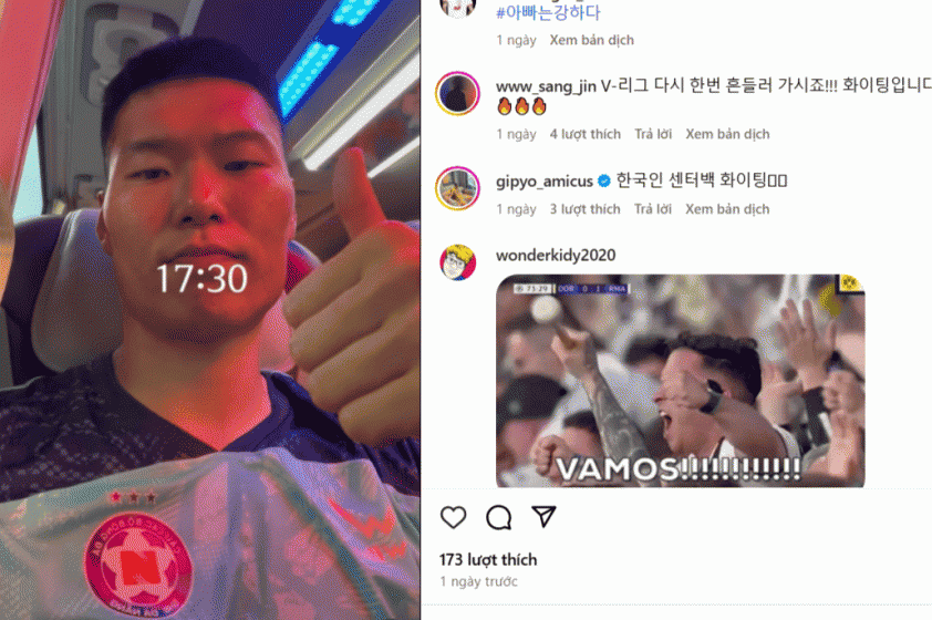 Kim Dong Su trở lại V.League: Cơ hội tái ngộ người hâm mộ Việt Nam tại SHB Đà Nẵng