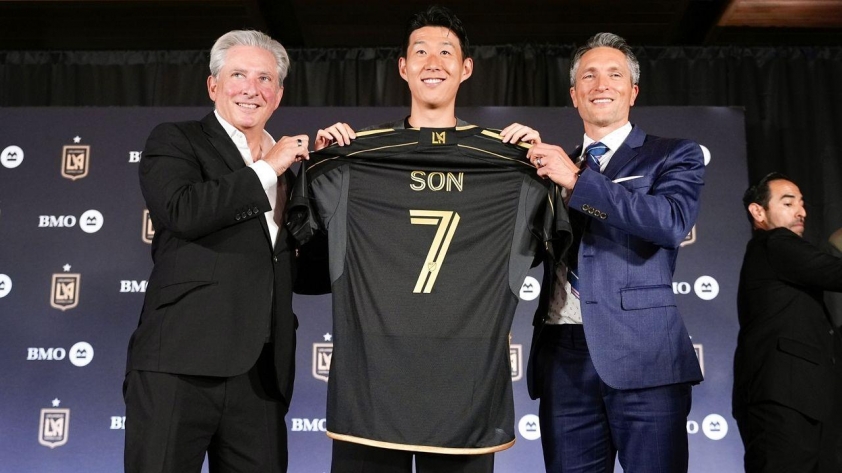 Son Heung-min tại buổi lễ ra mắt LAFC