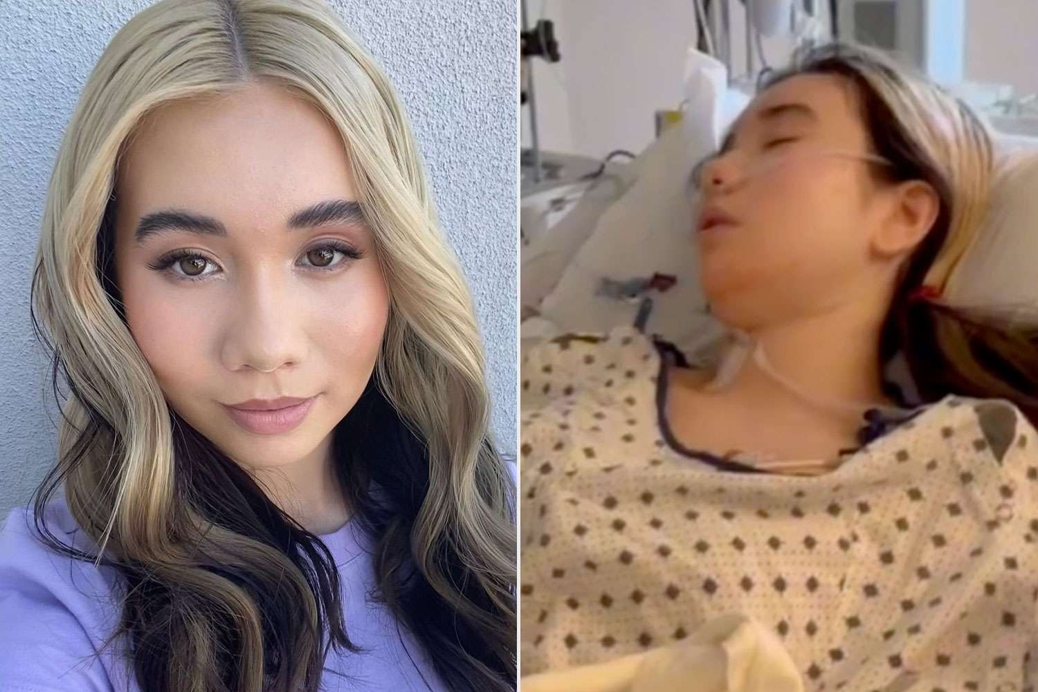 Lil Tay trên giường bệnh sau phẫu thuật tim