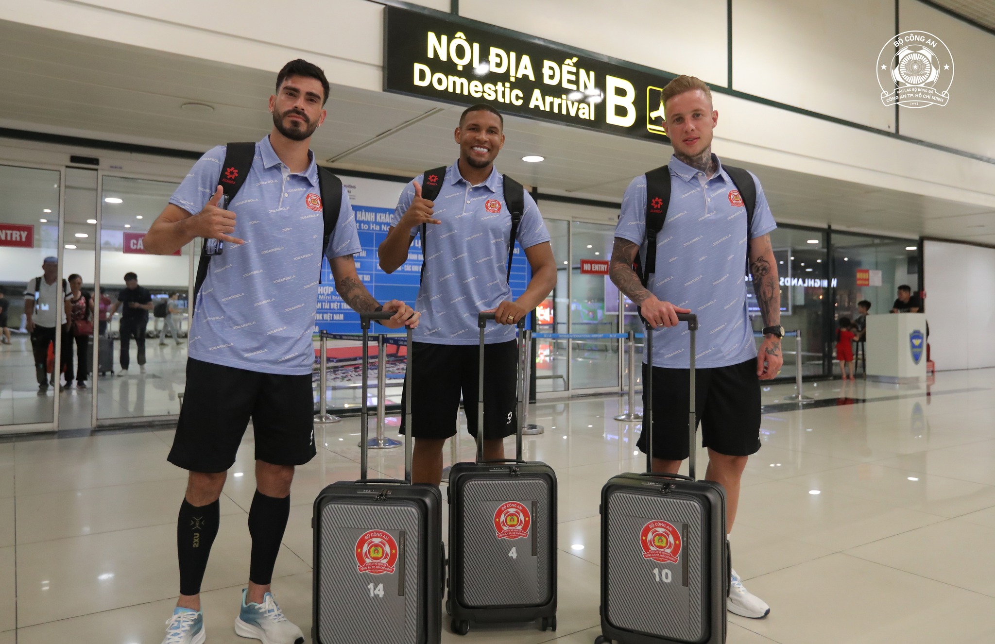 Bộ ba ngoại binh gốc Brazil của Công an TPHCM sẵn sàng cho trận đấu gặp Thể Công Viettel